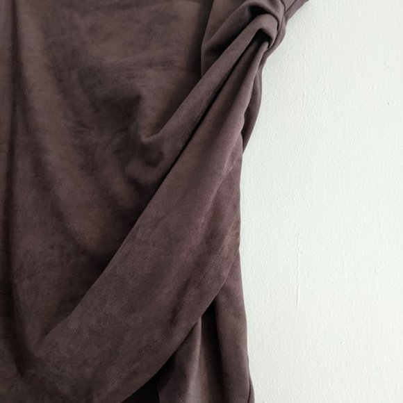 Forever 21+ Brown Wrap Tulip Mini Skirt Size 3X - Picture 2 of 7